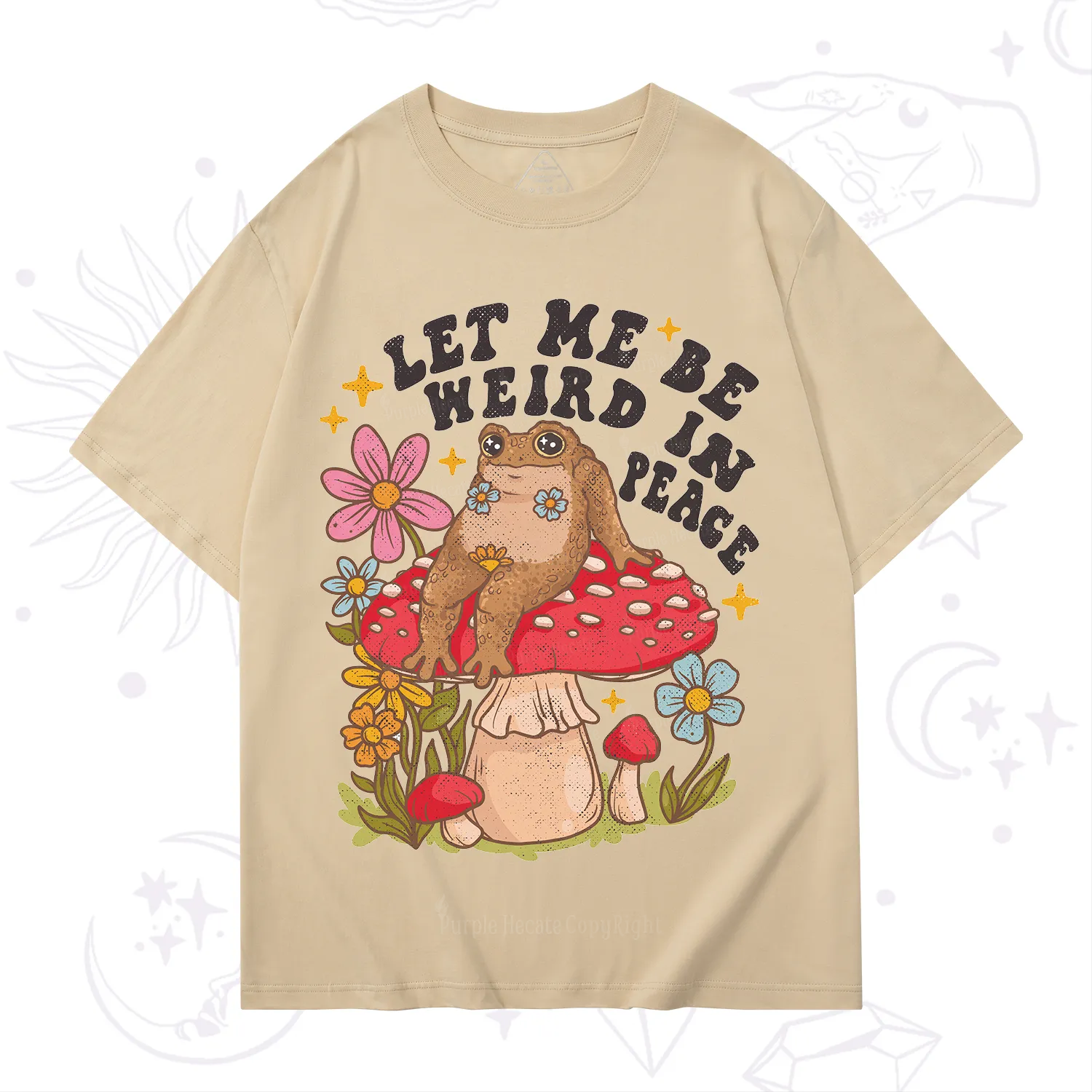 Purplehecate Let Me Be Weird In Peace Toad T-Shirt