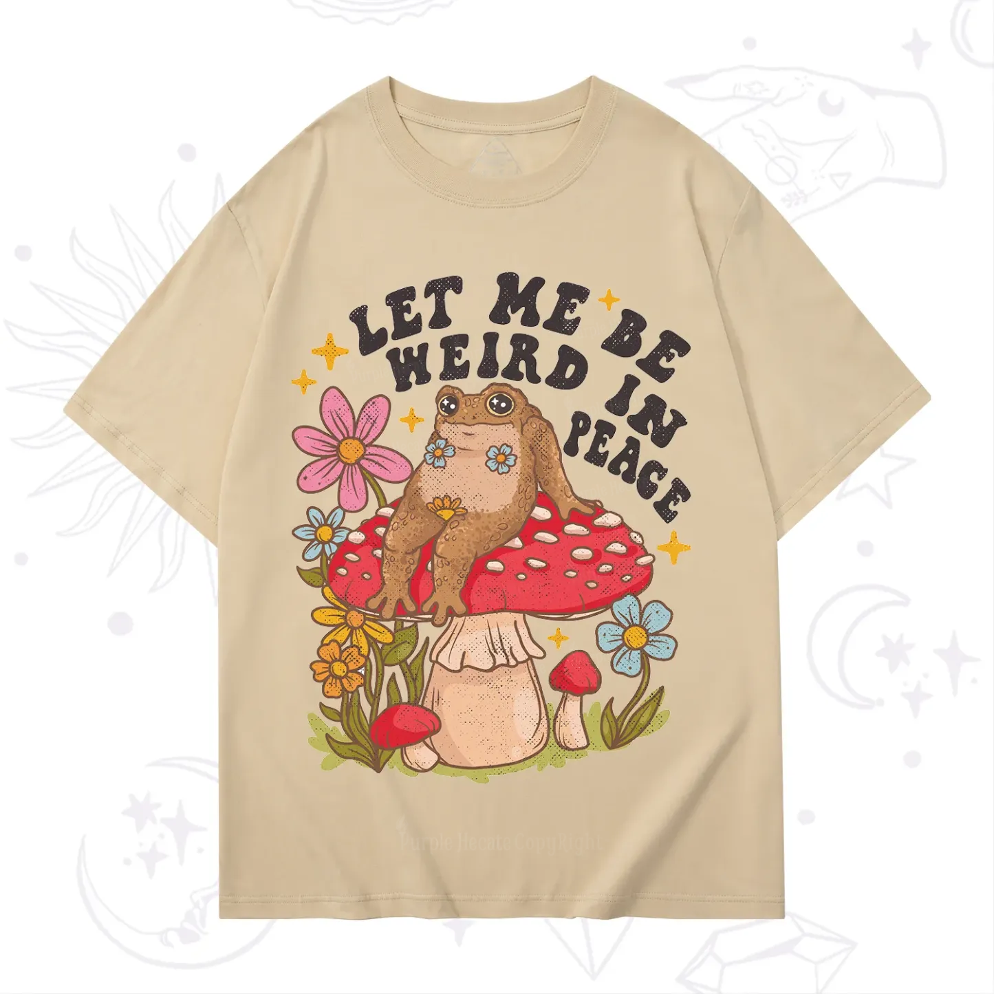 Purplehecate Let Me Be Weird In Peace Toad T-Shirt