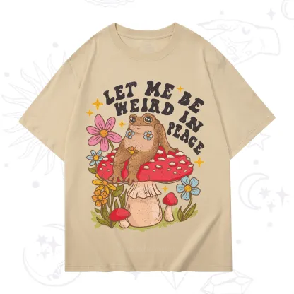 Purplehecate Let Me Be Weird In Peace Toad T-Shirt