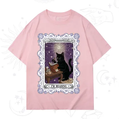 Purplehecate The Reading Cat Tarot T-Shirt