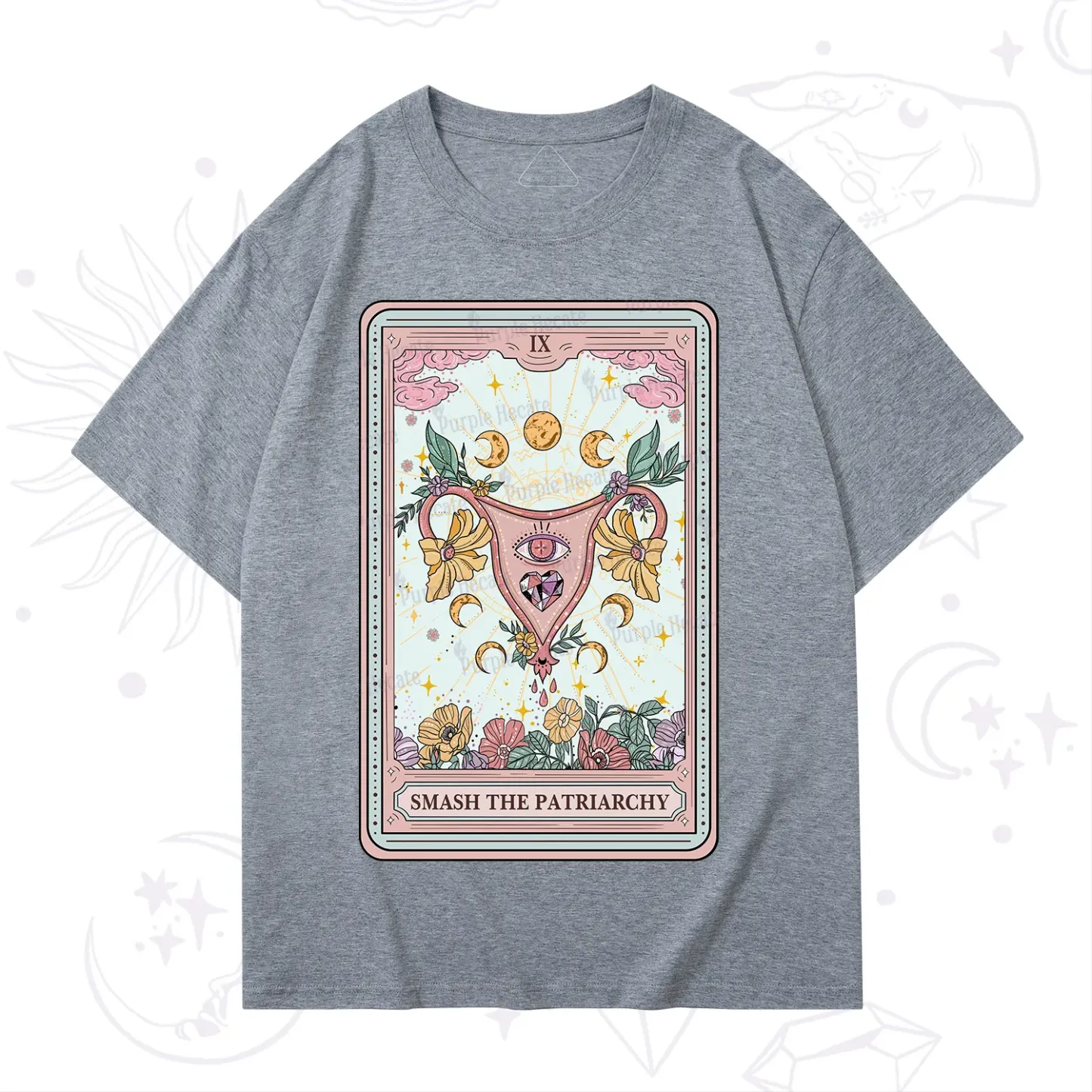 Purplehecate The Smash the Patriarchy Tarot T-Shirt