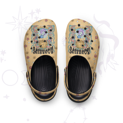Purplehecate Aquarius Spirit Zodiac Rubber Clogs