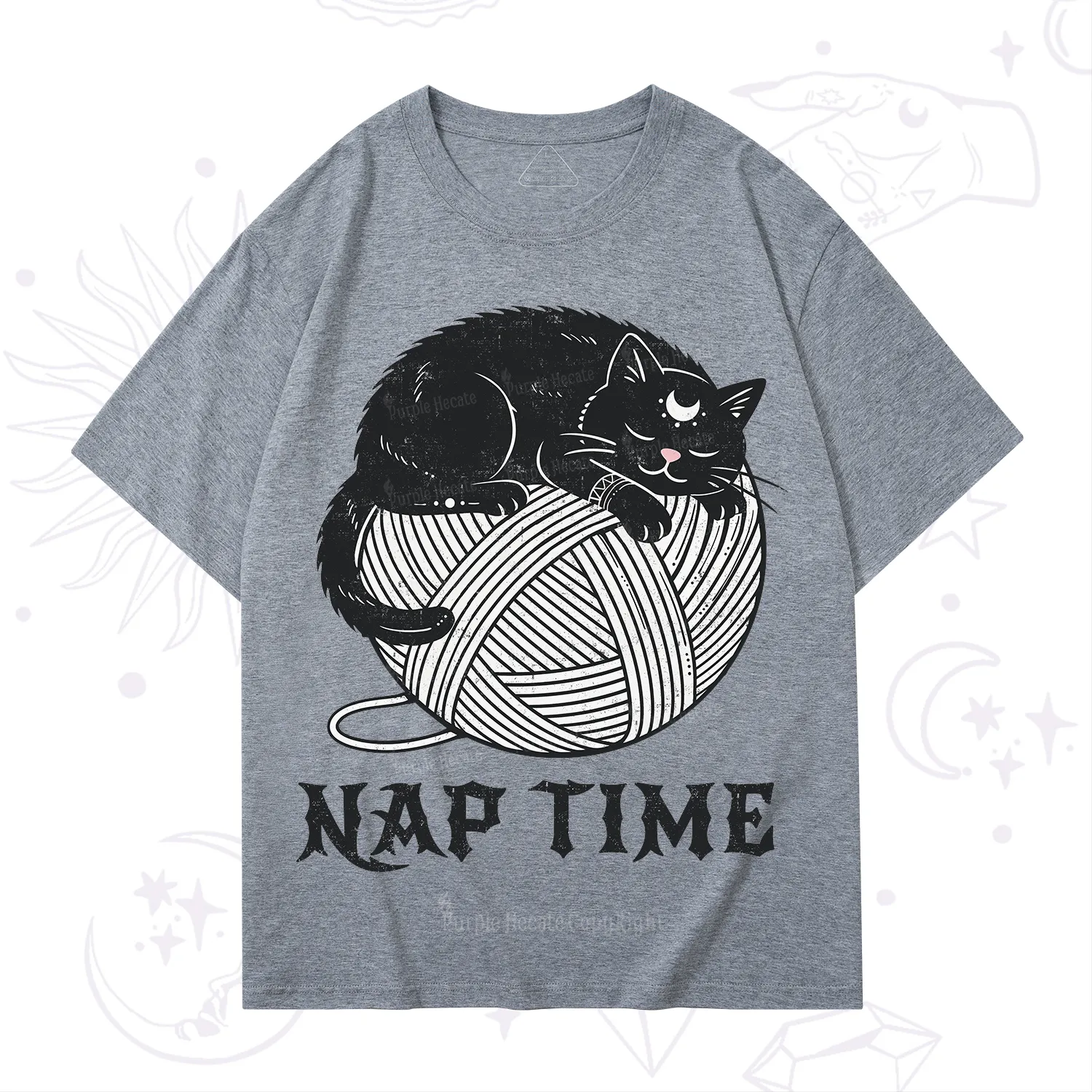 Purplehecate Nap Time Cat T-Shirt