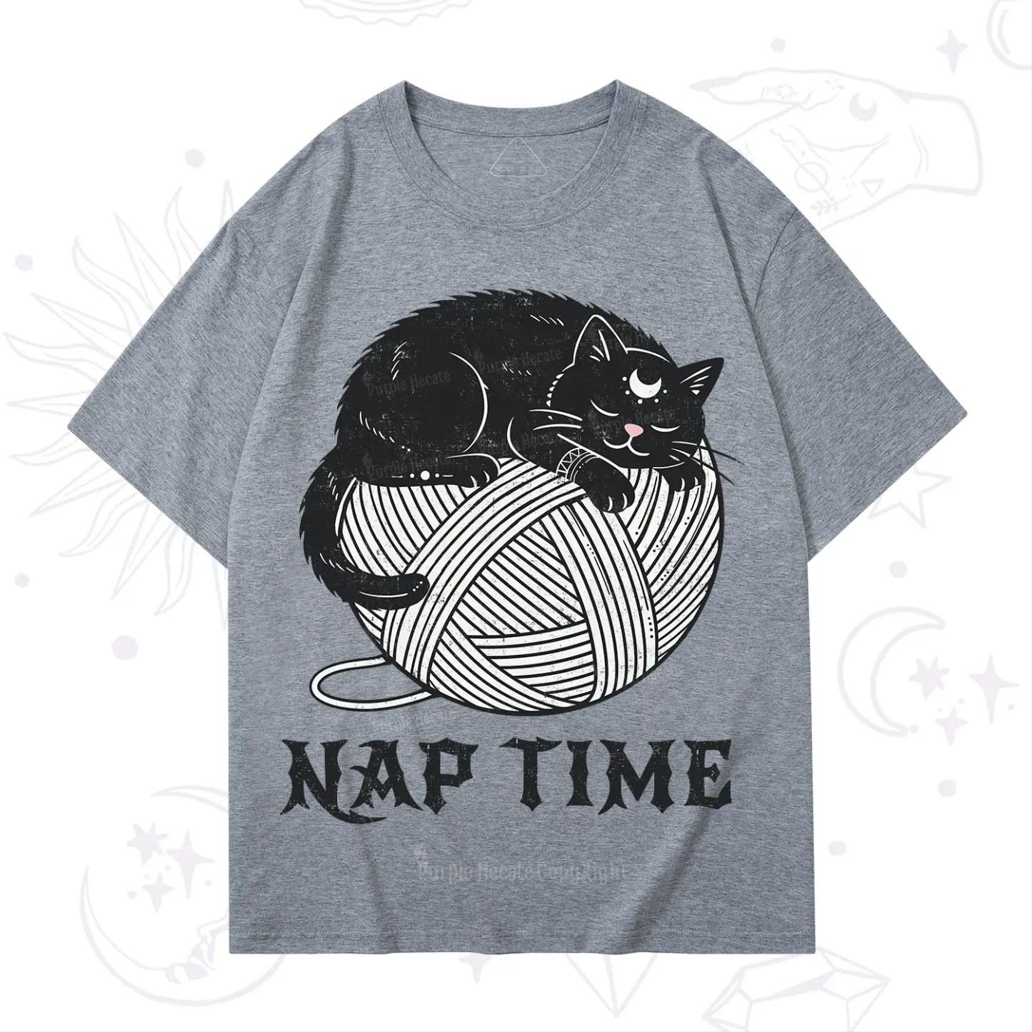 Purplehecate Nap Time Cat T-Shirt