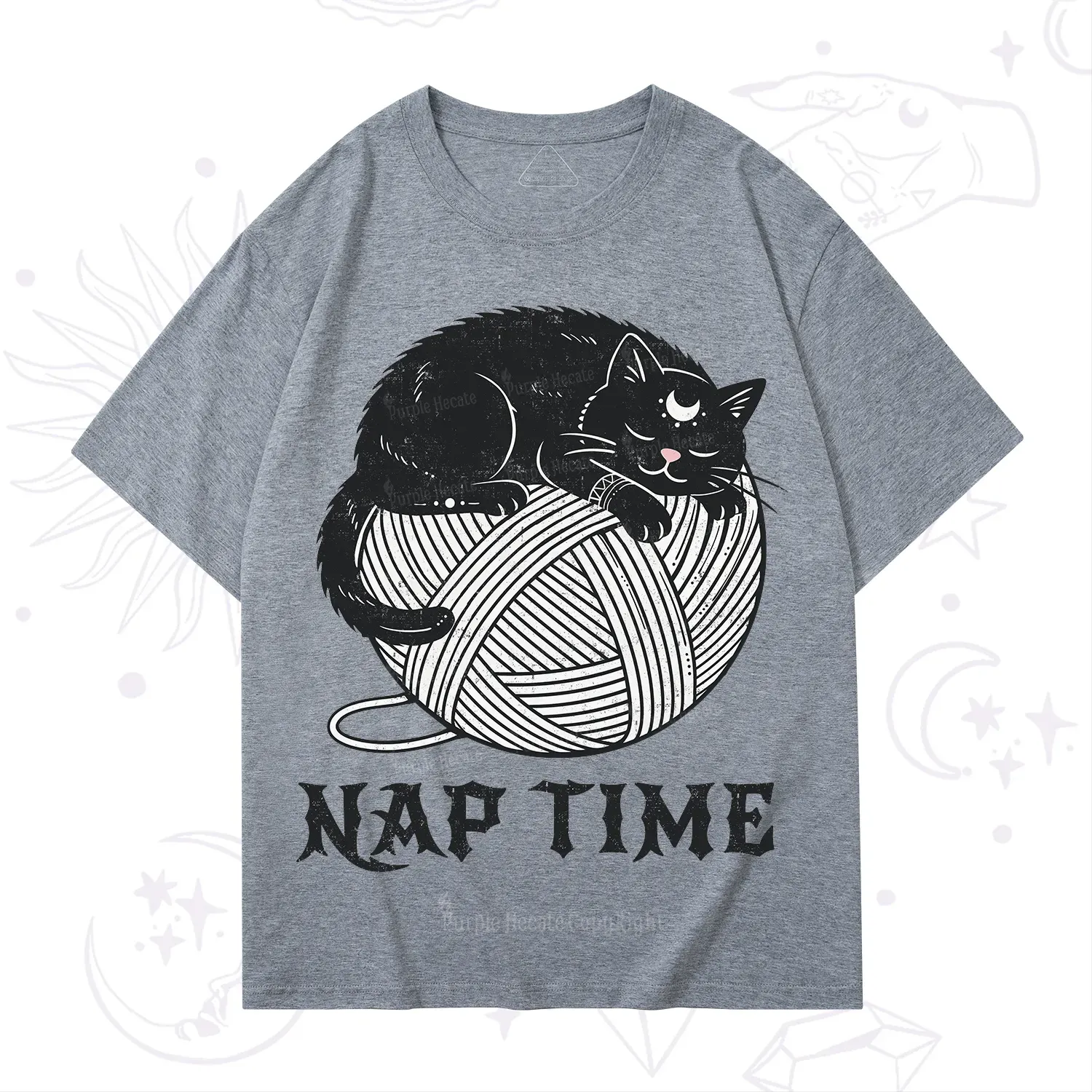 Purplehecate Nap Time Cat T-Shirt