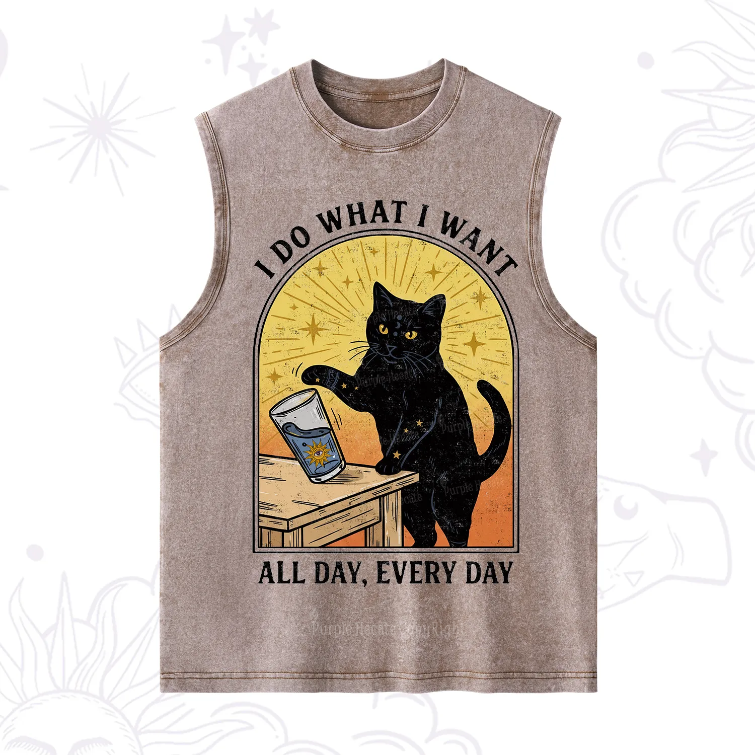 Purplehecate I Do What I What Washed Tank