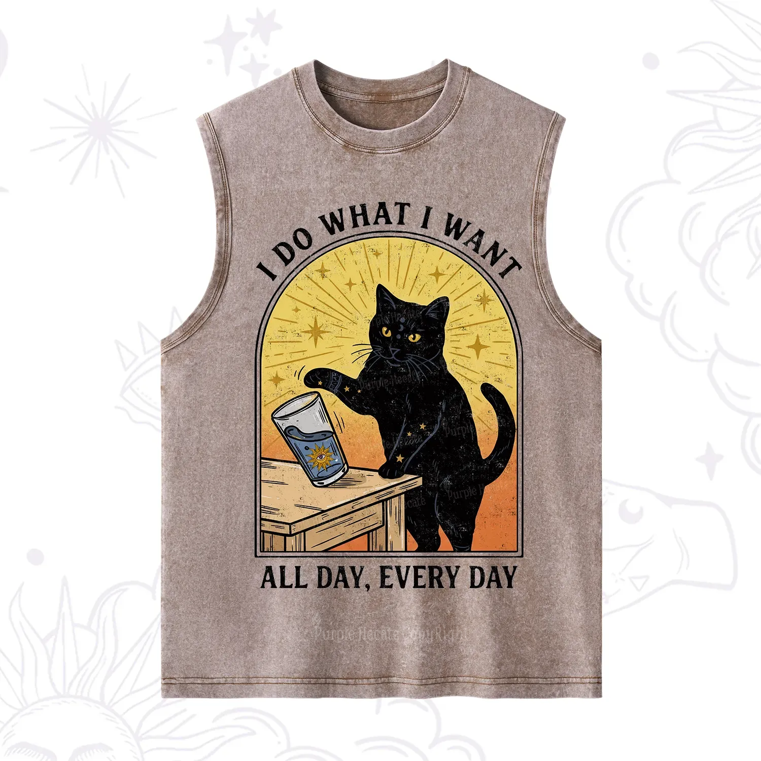 Purplehecate I Do What I What Washed Tank