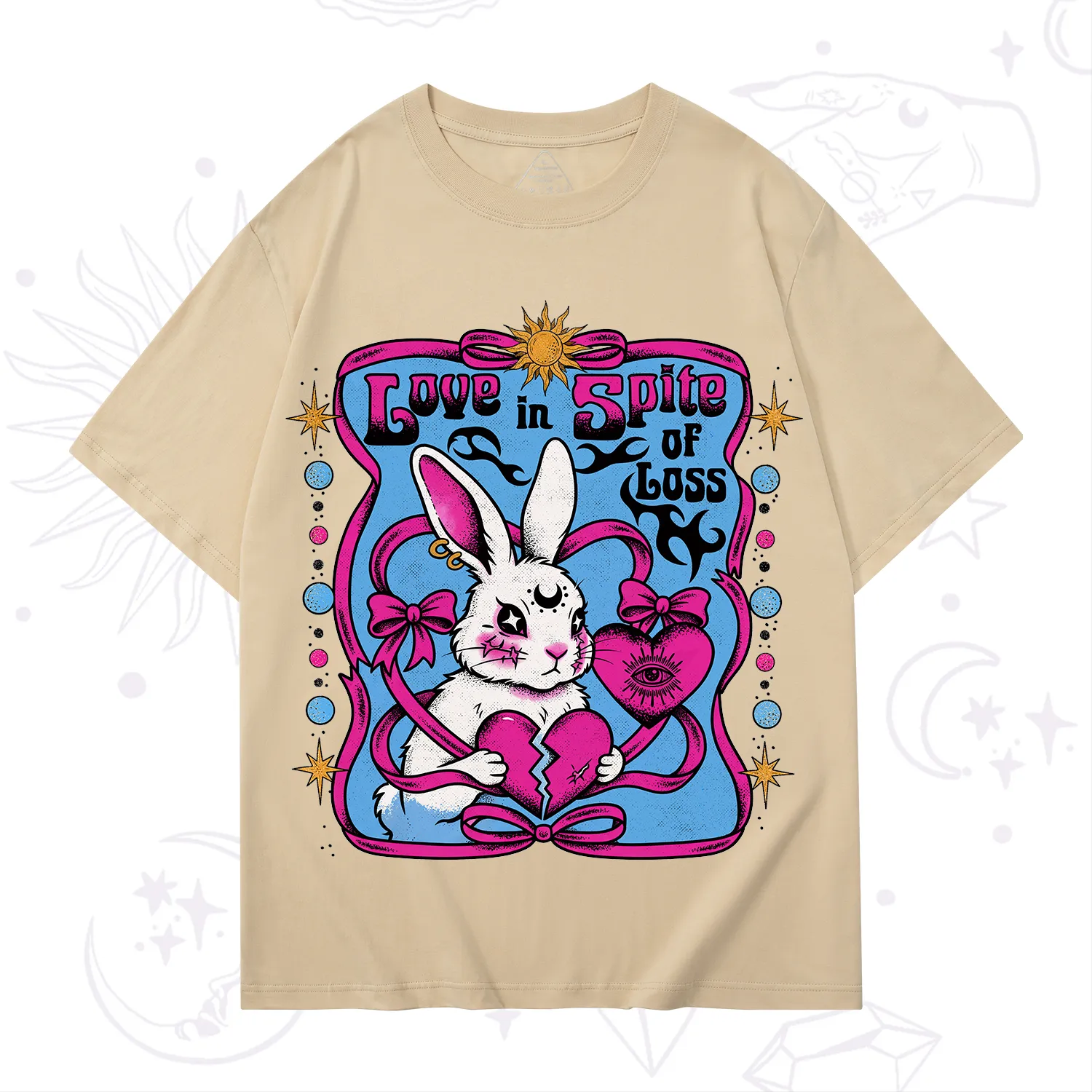 Purplehecate Love in Spite of Loss Bunny T-Shirt