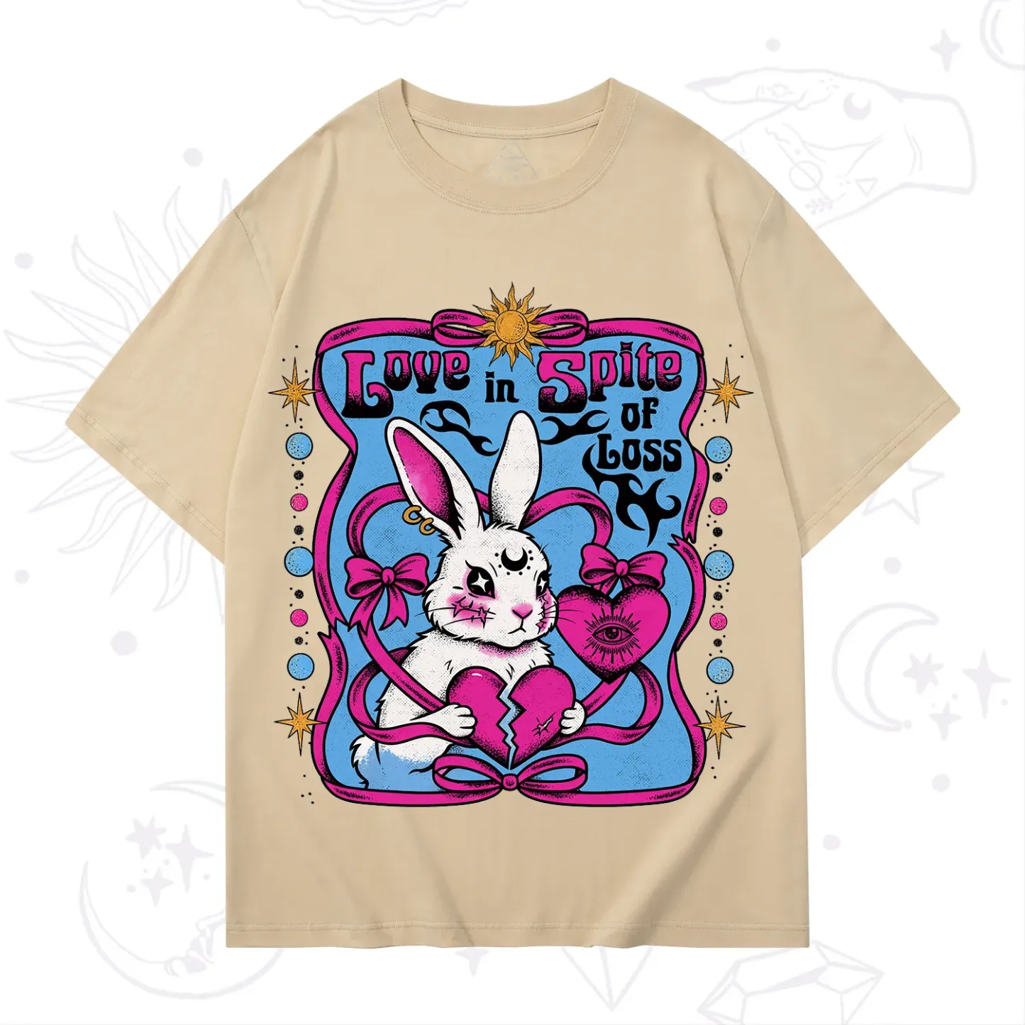 Purplehecate Love in Spite of Loss Bunny T-Shirt
