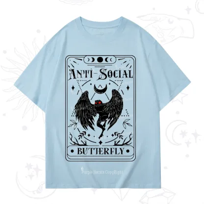 Purplehecate The Antisocial Butterfly Oracle Card T-Shirt