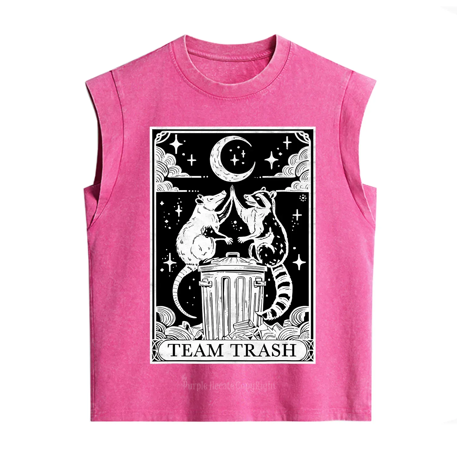 Purplehecate The Team Trash Tarot Vintage Washed Tank