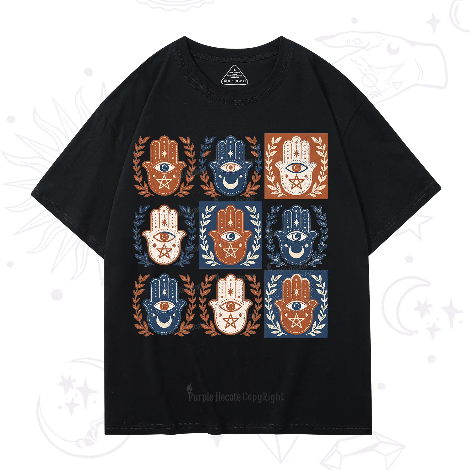 Purplehecate Hamsa Hand T-Shirt