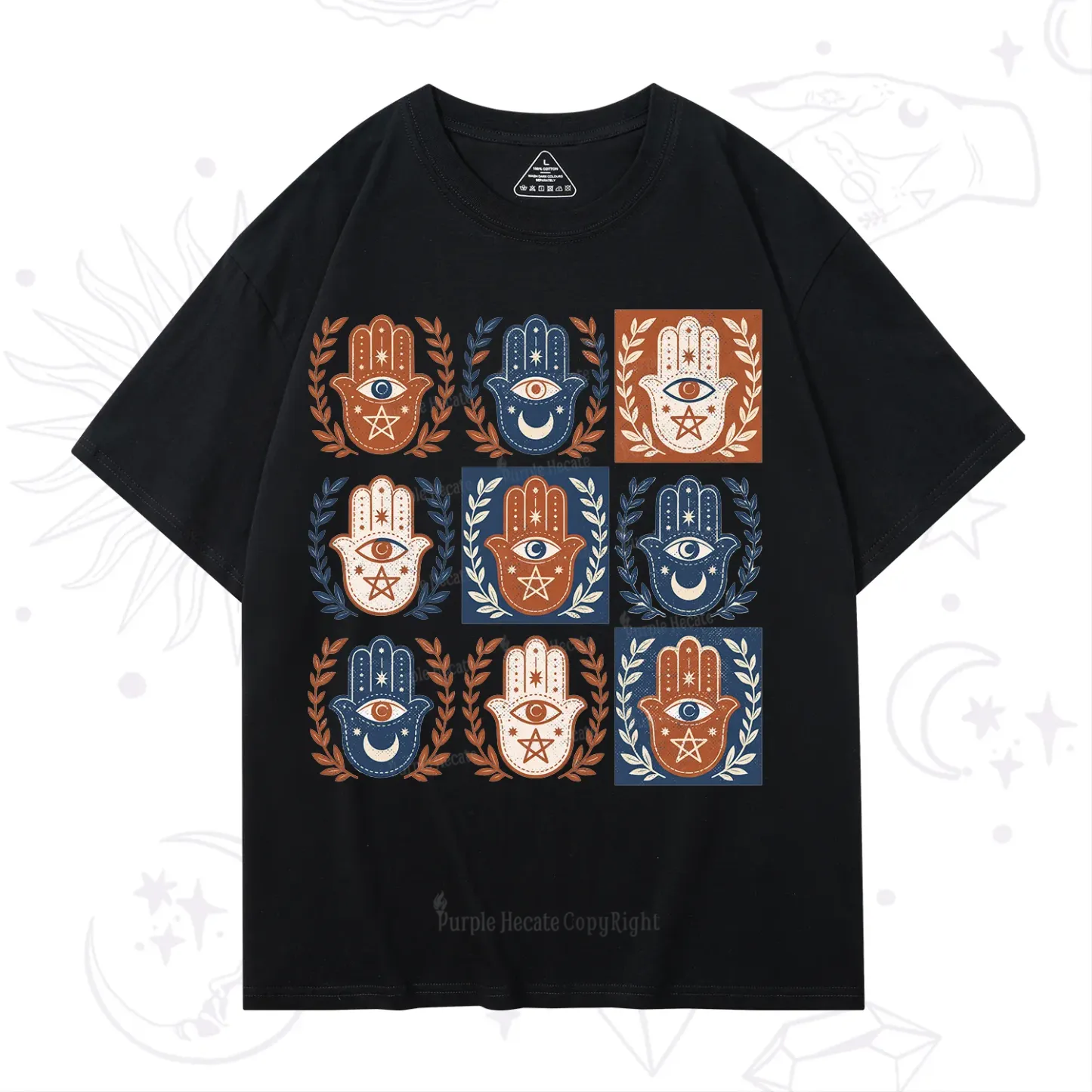 Purplehecate Hamsa Hand T-Shirt