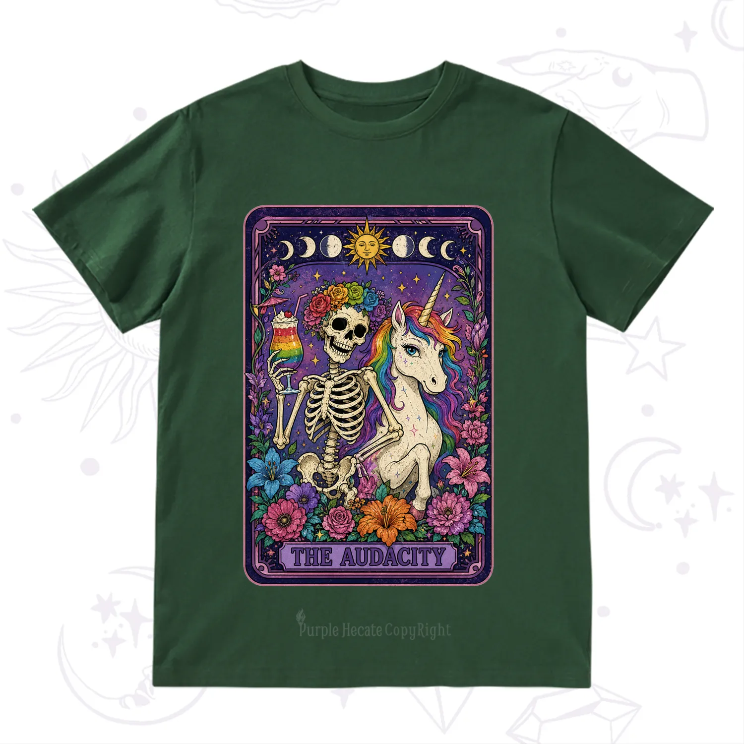 Purplehecate The Audacity Tarot Pride Rainbow T-Shirt