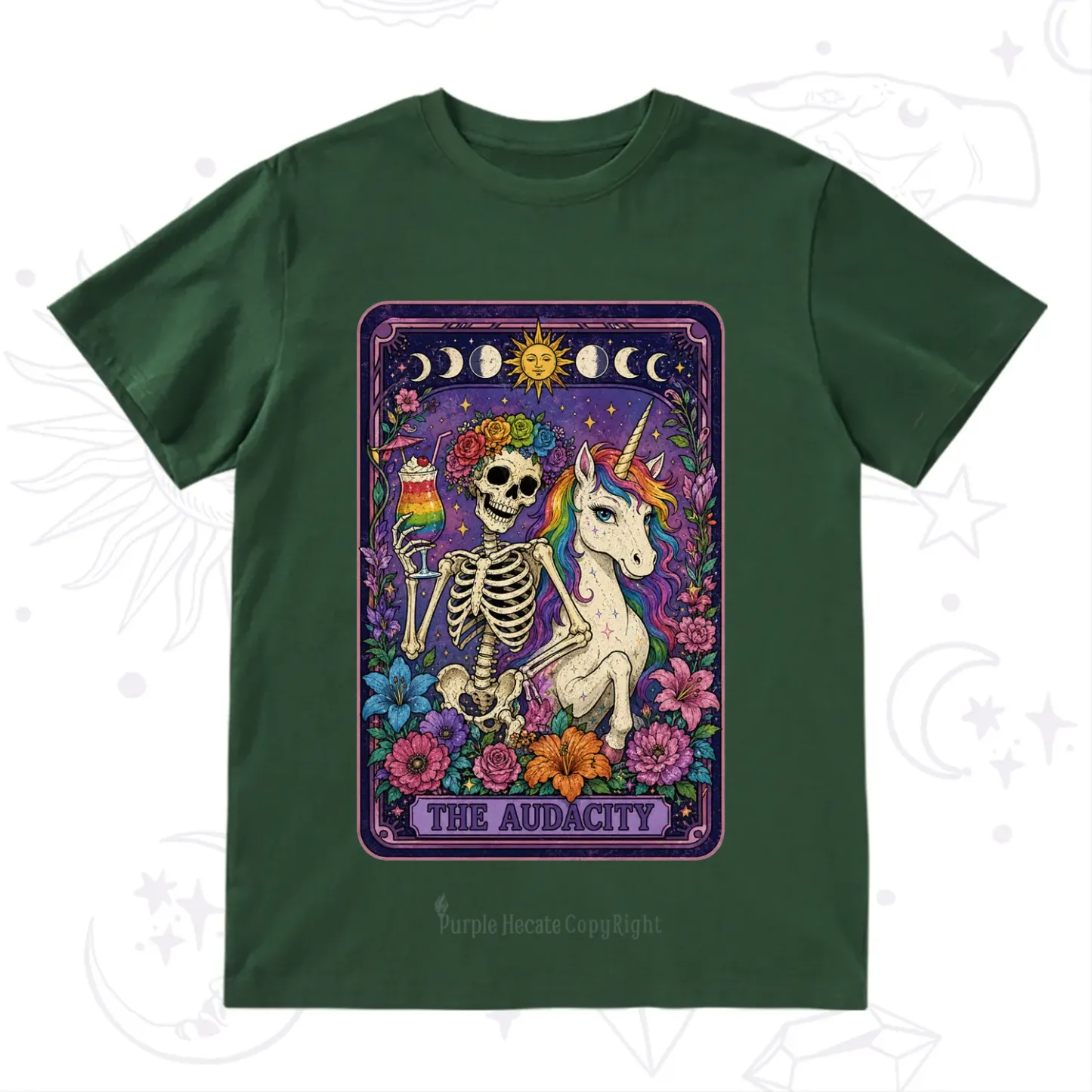 Purplehecate The Audacity Tarot Pride Rainbow T-Shirt