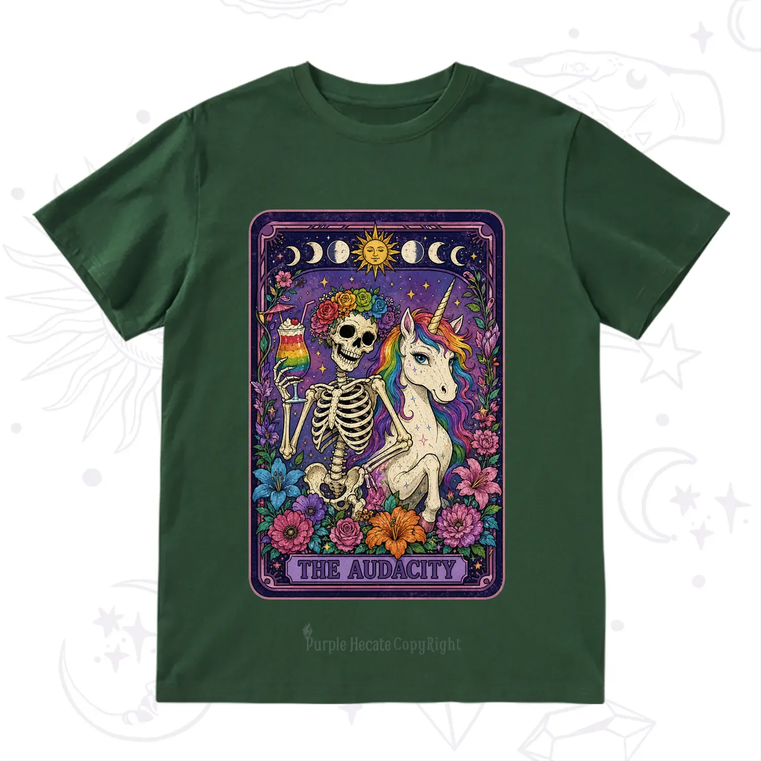 Purplehecate The Audacity Tarot Pride Rainbow T-Shirt