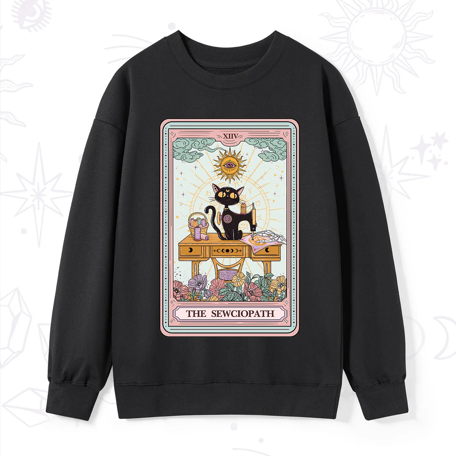 Purplehecate The Sewciopath Tarot Card Sweatshirt