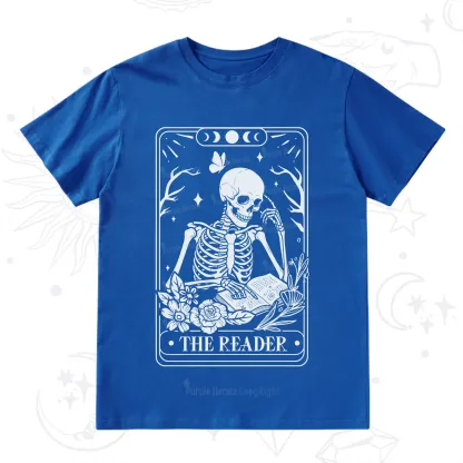 Purplehecate The Reader Tarot Skeleton T-Shirt