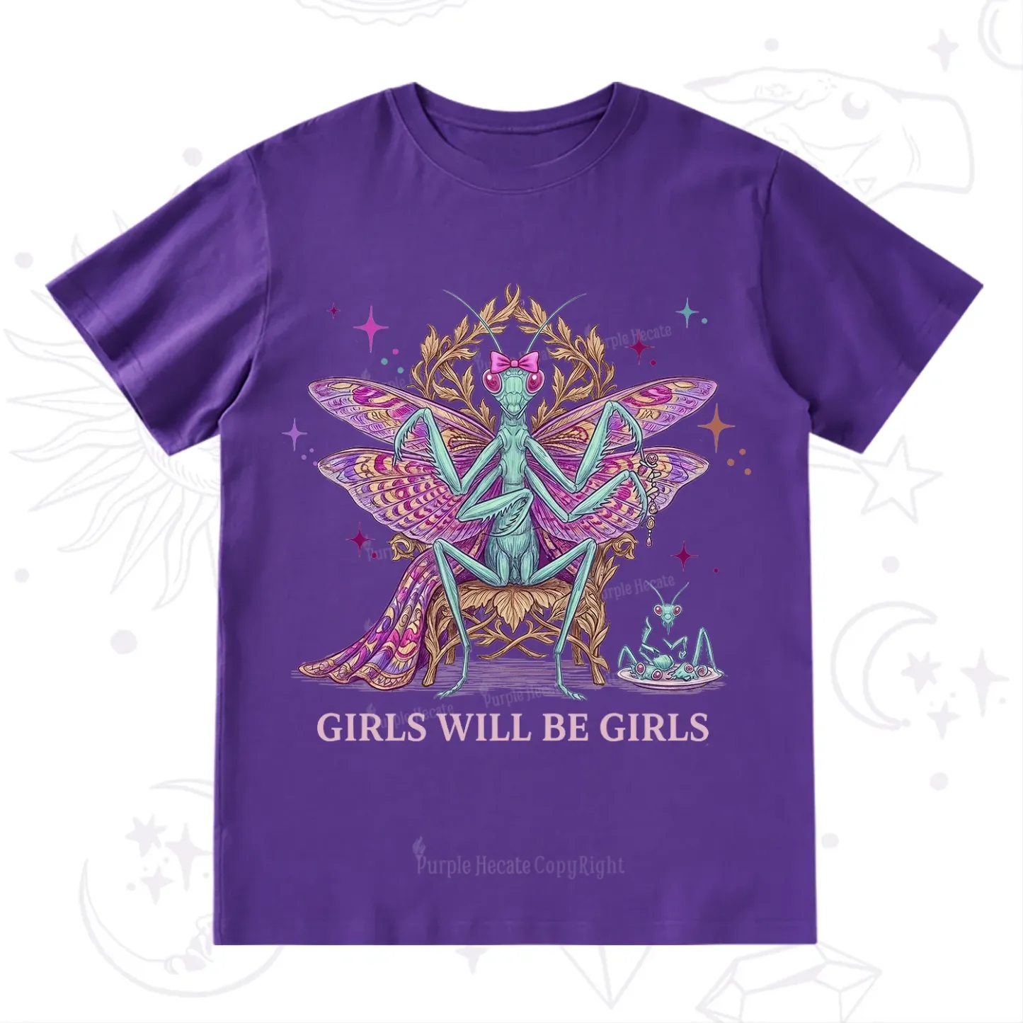 Purplehecate Girls Will Be Girls Mantis Queen T-Shirt