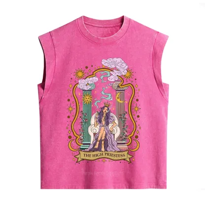 Purplehecate The High Priestess Goddess Vintage Washed Tank