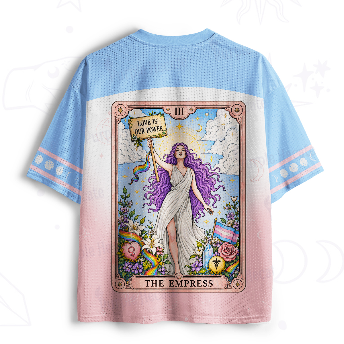 Purplehecate The Empress Tarot Love Is Our Power  Mesh Jersey