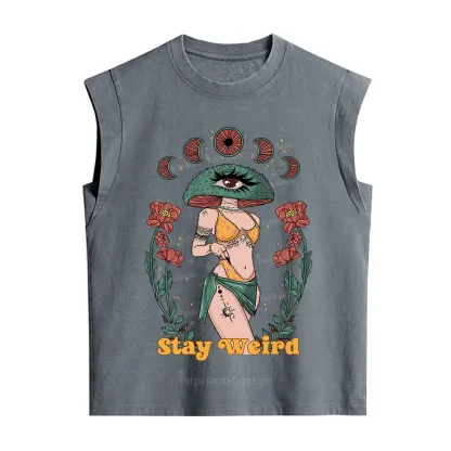 Purplehecate Stay Weird Vintage Washed Tank