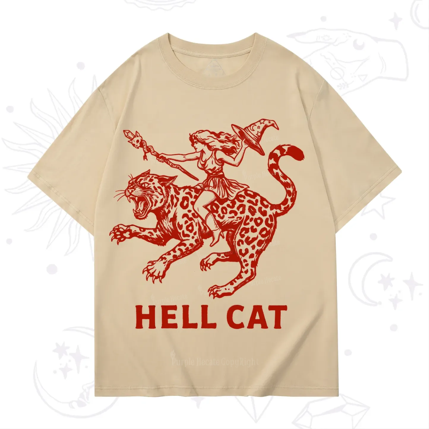 Purplehecate Hex Girl Hell Cat T-Shirt