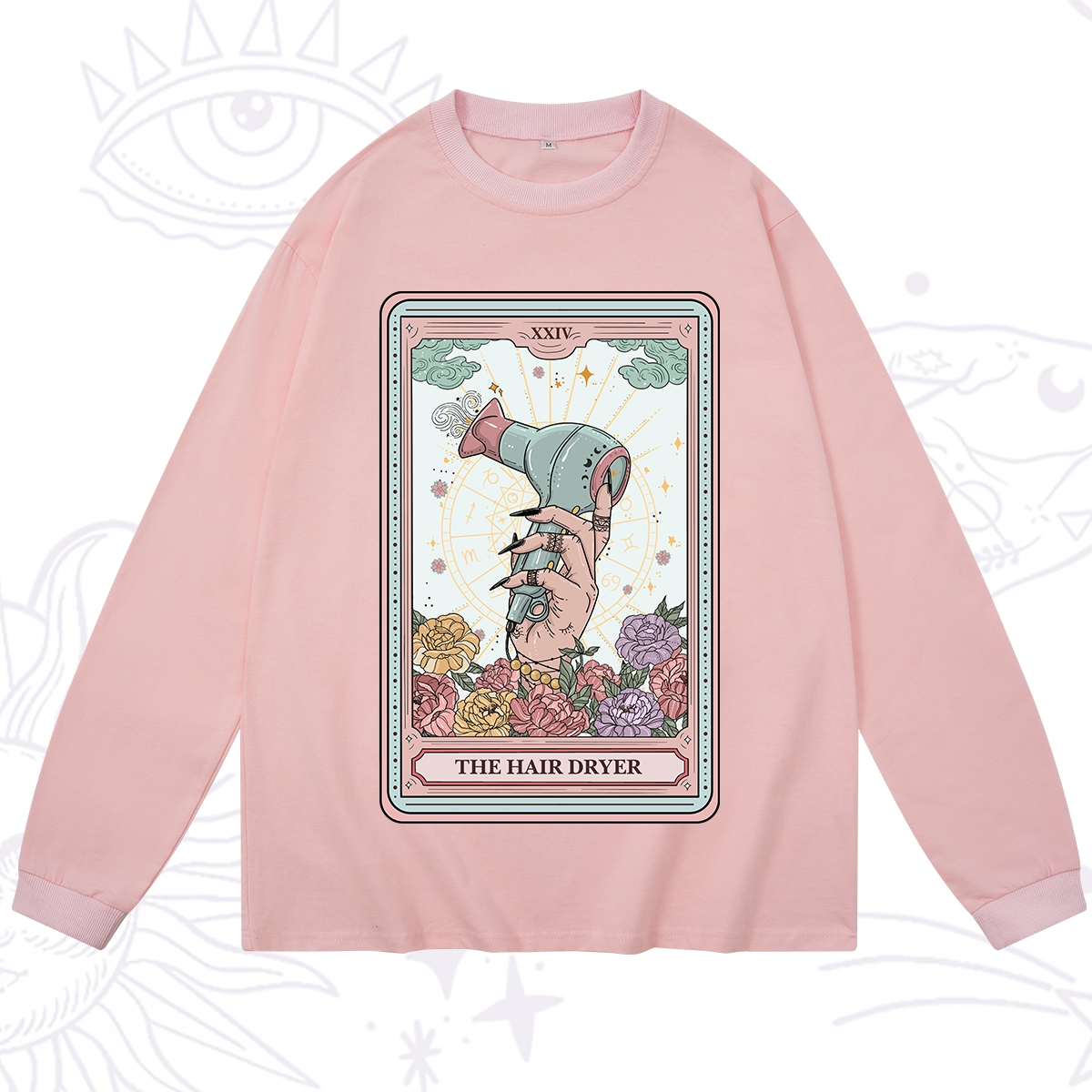 Purplehecate The Hair Dryer Life Tarot Long Sleeve T-Shirt