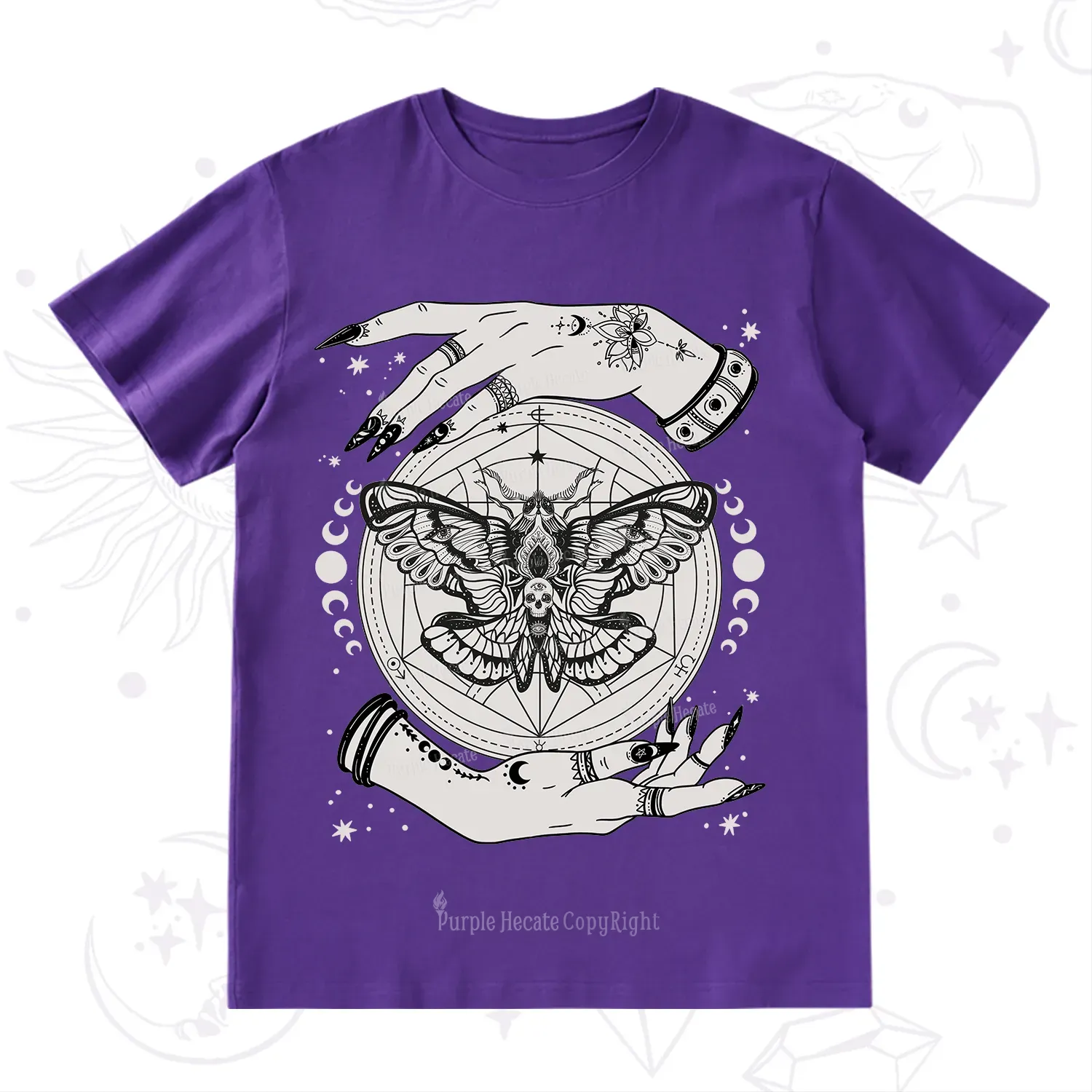 Purplehecate Alchemy Death Moth T-Shirt