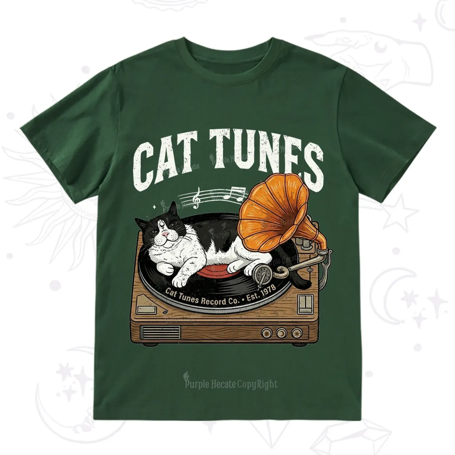 Purplehecate Cat Tunes T-Shirt