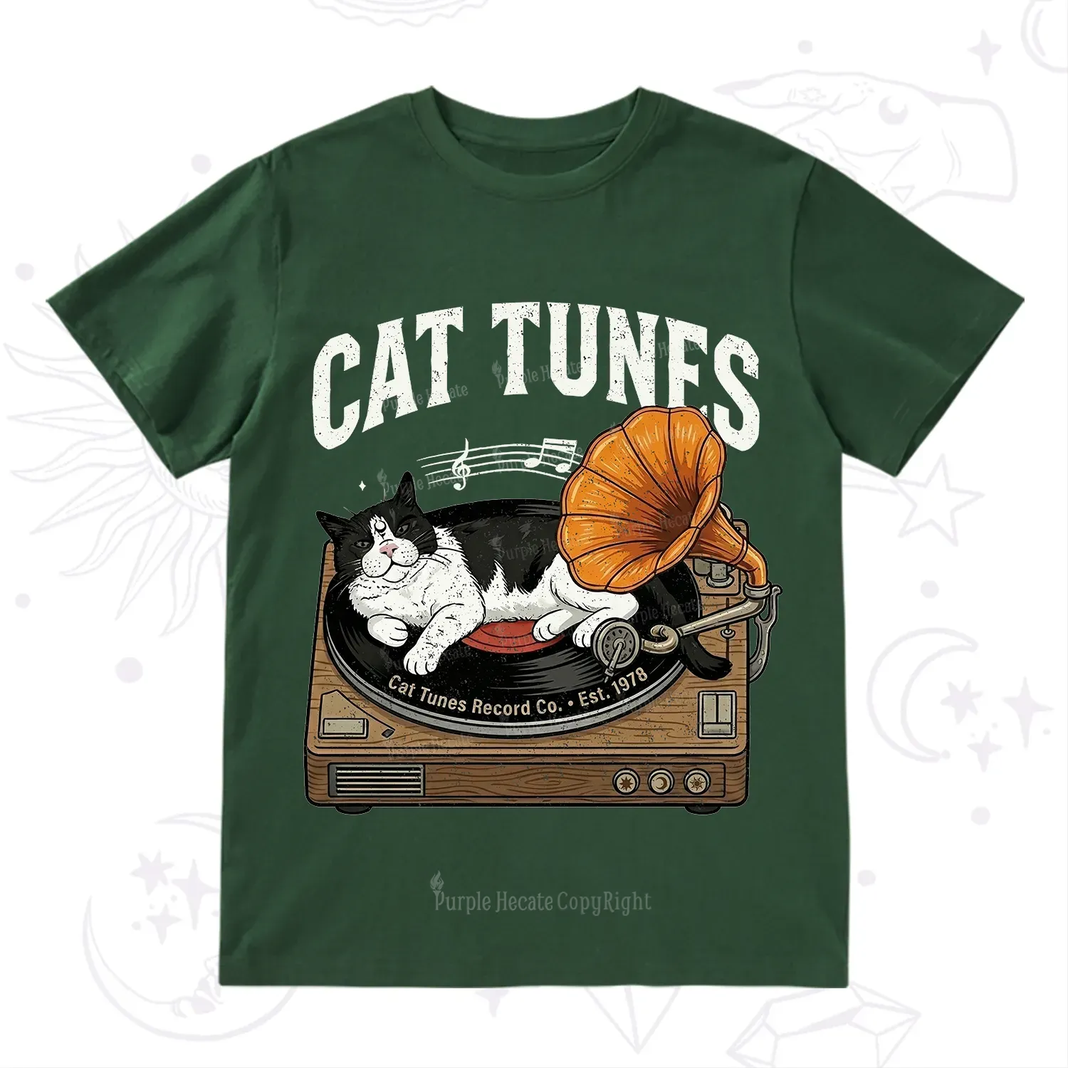 Purplehecate Cat Tunes T-Shirt