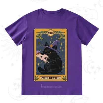 Purplehecate The Black Cat Death Tarot T-Shirt