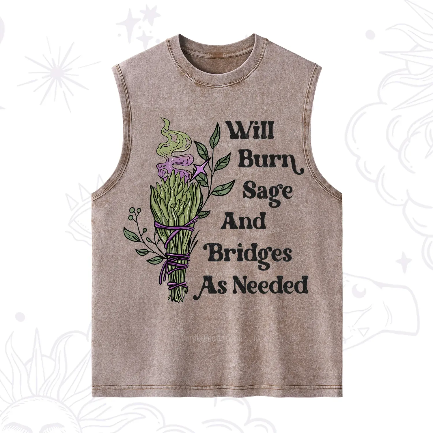Purplehecate Will Burn Sage and Bridges Washed Tank
