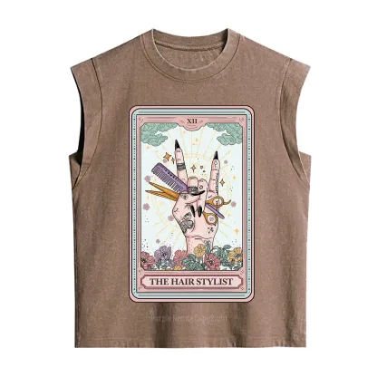 Purplehecate The Hair Stylist Tarot Vintage Washed Tank