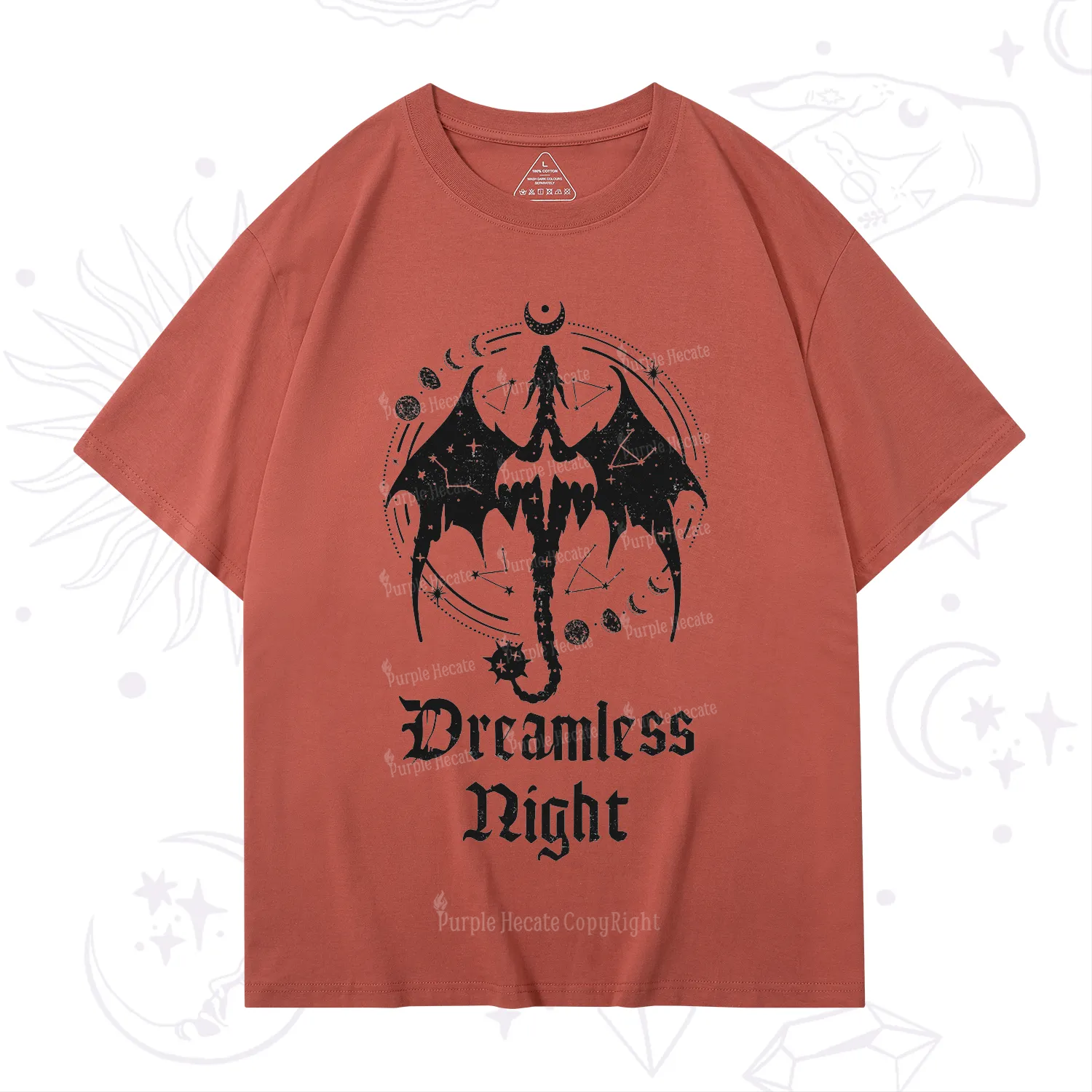 Purplehecate Dreamless Night Dragon T-Shirt