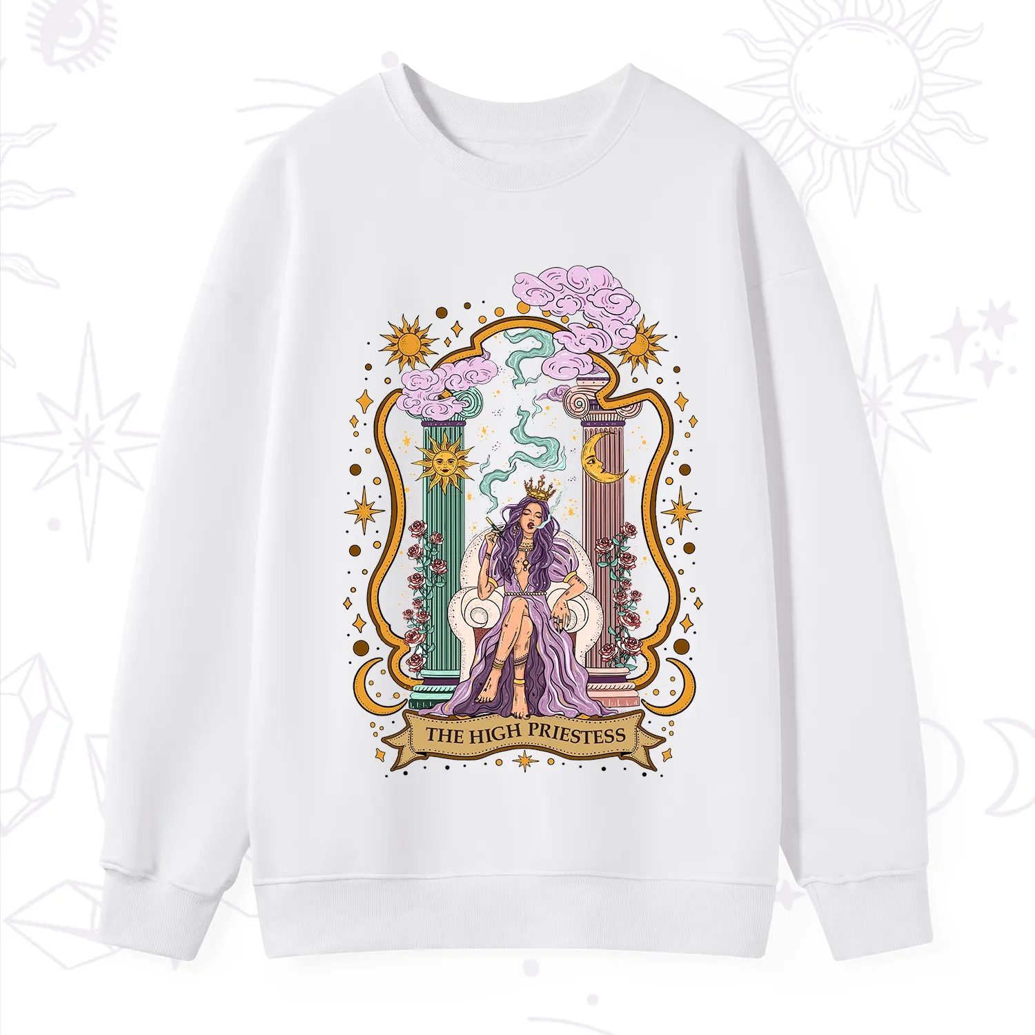 Purplehecate The High Priestess Goddess Sweatshirt