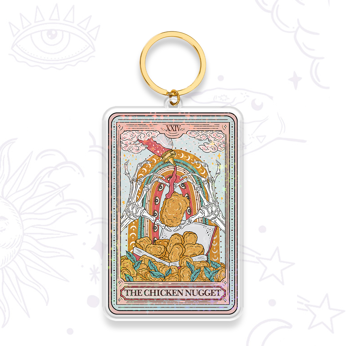 Purplehecate The Chicken Nugget Tarot Keychain