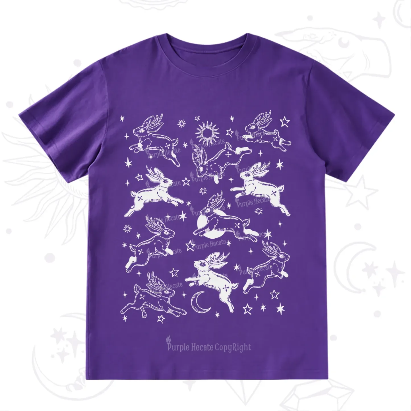 Purplehecate Bunnies in Space T-Shirt