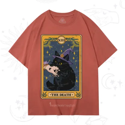Purplehecate The Black Cat Death Tarot T-Shirt
