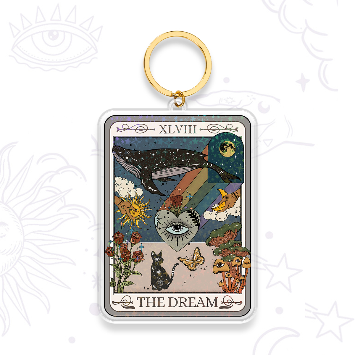 Magic Purplehecate The Dream Tarot Keychain