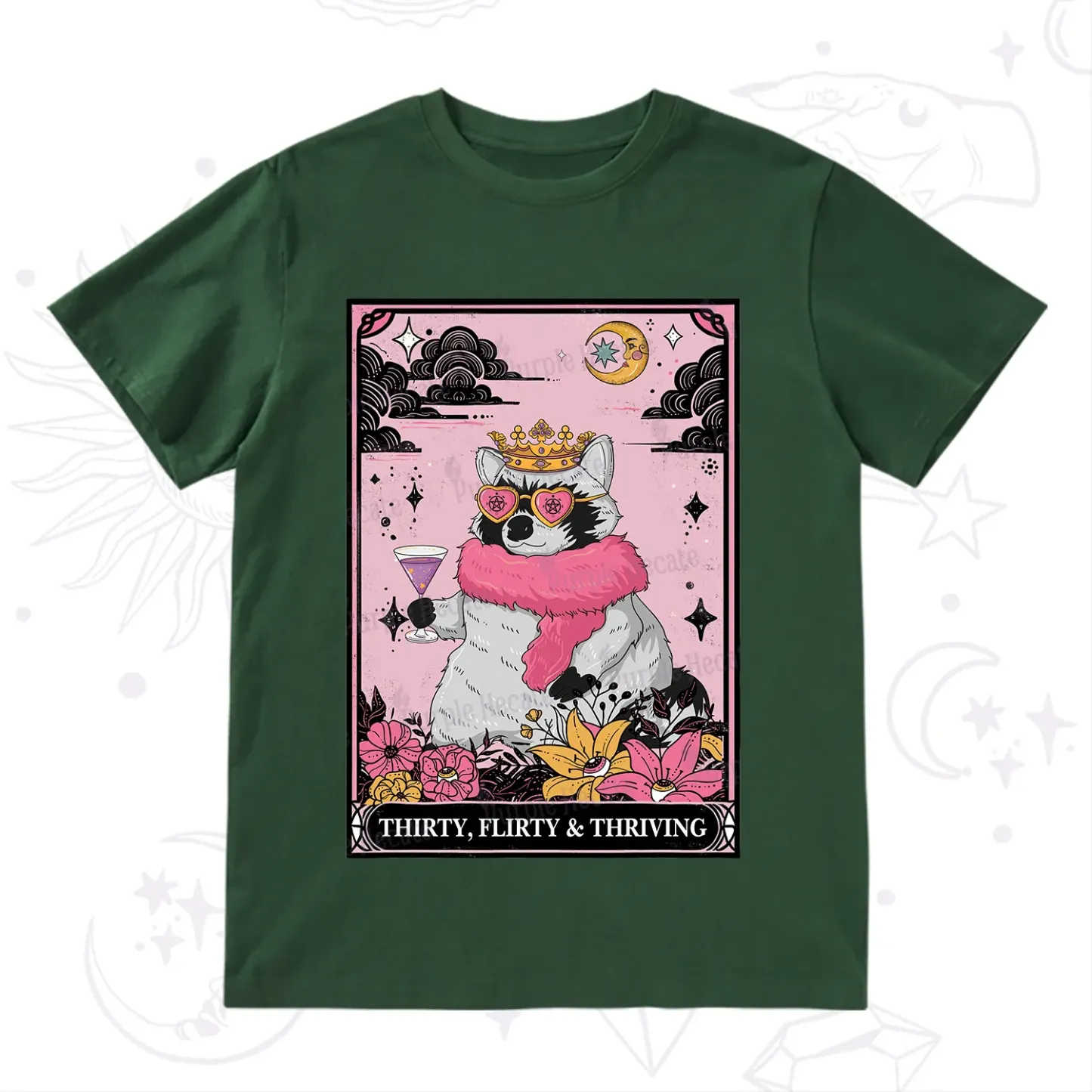 Purplehecate The Thirty Flirty Thriving Oracle Card T-Shirt