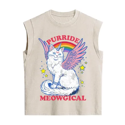 Purplehecate Purride Meowgical Vintage Washed Tank