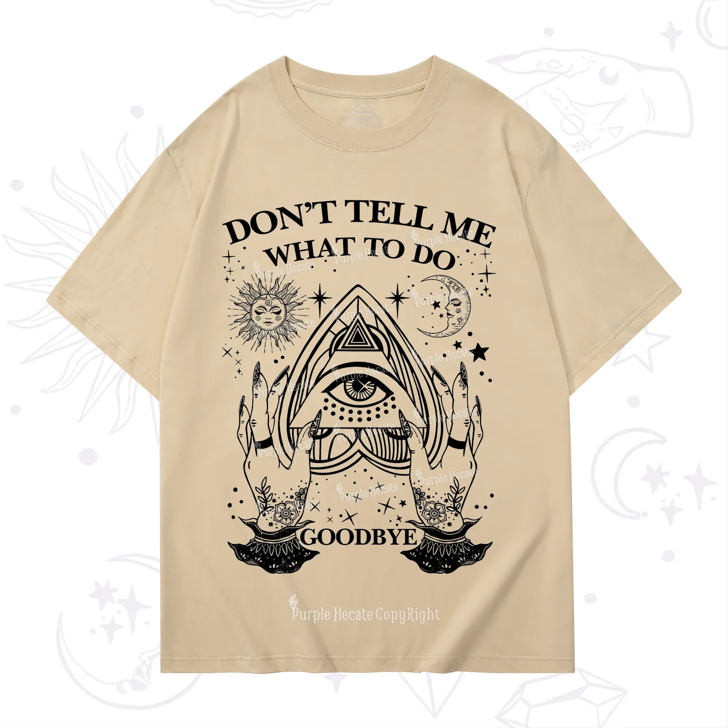 Purplehecate Don't Tell Me What To Do Witch Planchette Eye T-Shirt