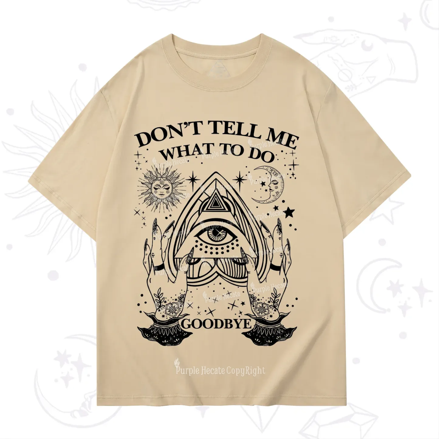 Purplehecate Don't Tell Me What To Do Witch Planchette Eye T-Shirt