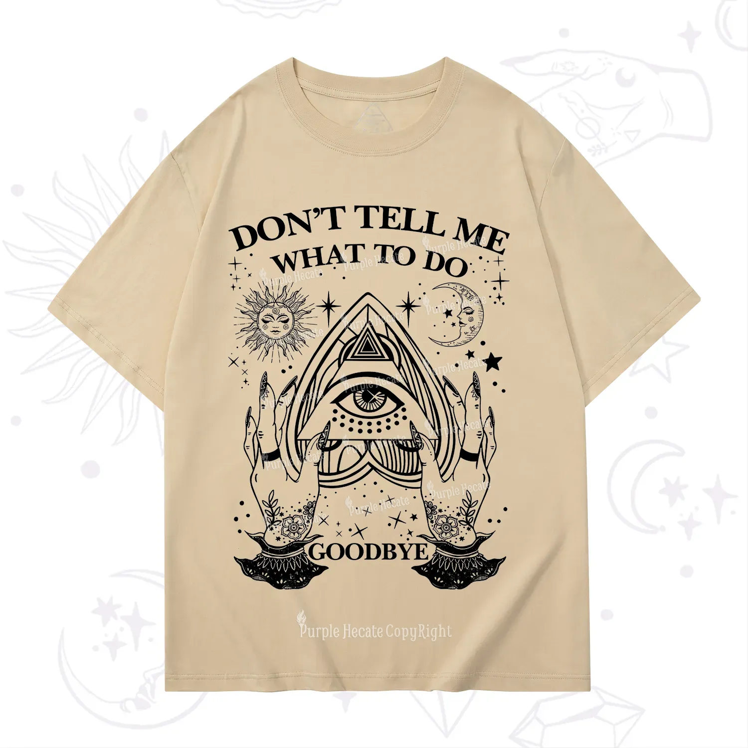 Purplehecate Don't Tell Me What To Do Witch Planchette Eye T-Shirt
