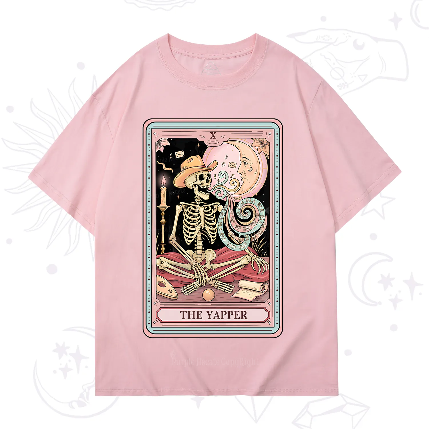 Purplehecate The Skeleton Yapper Tarot T-Shirt