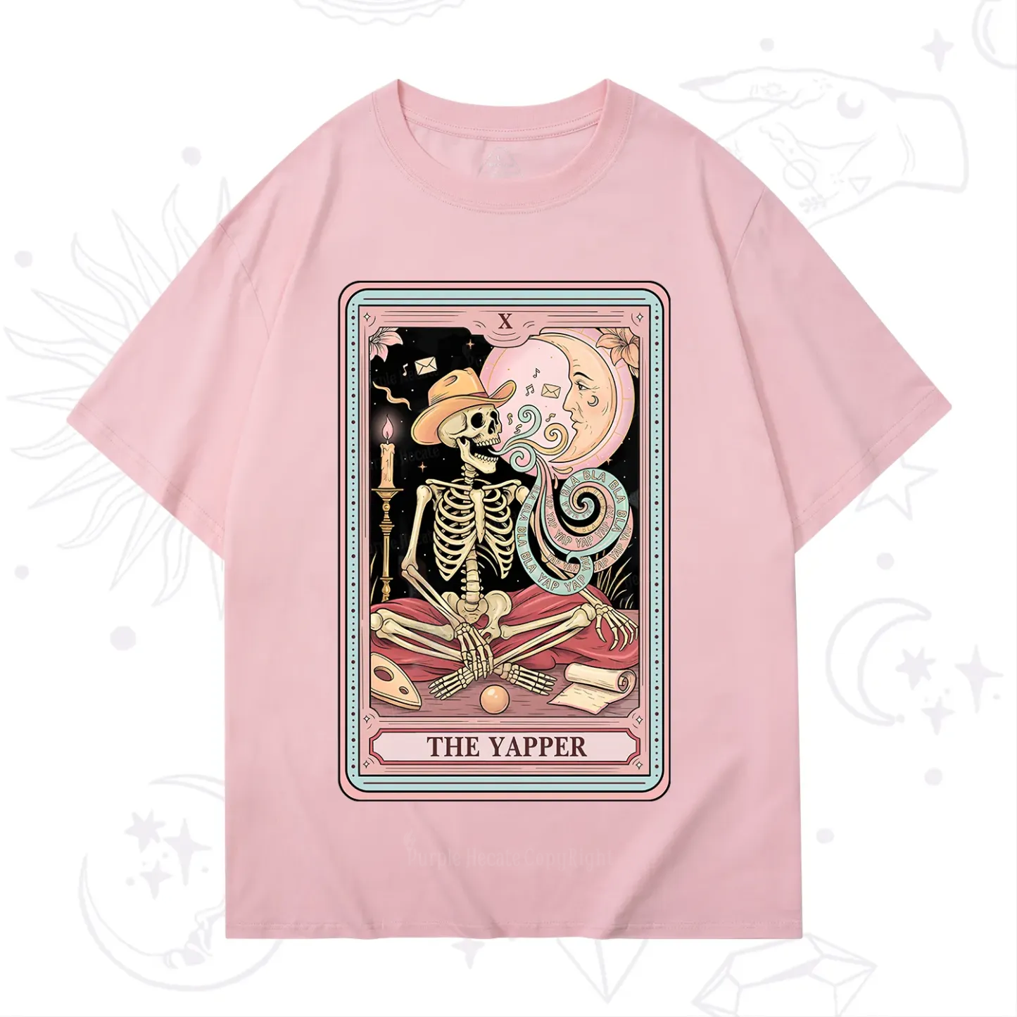 Purplehecate The Skeleton Yapper Tarot T-Shirt