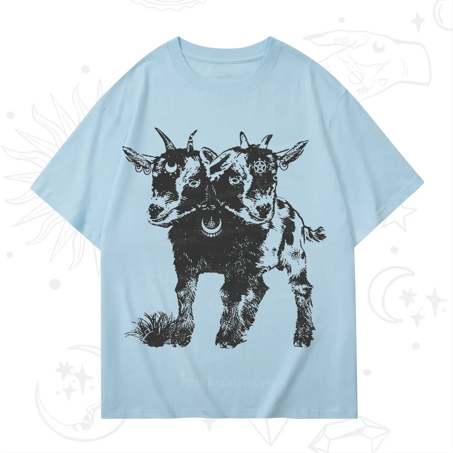 Purplehecate Two Headed Goat T-Shirt