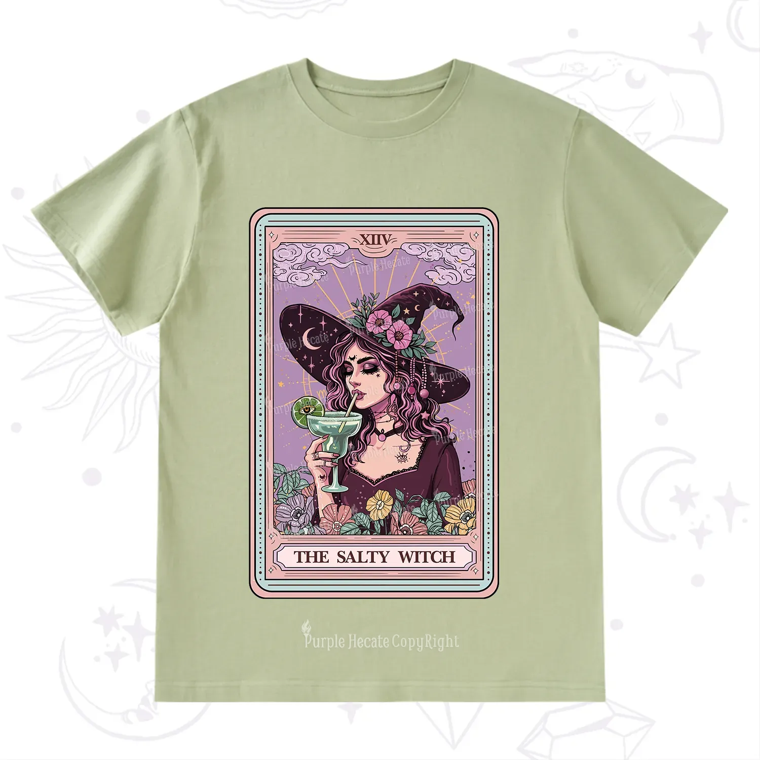 Purplehecate The Salty Witch Tarot T-Shirt