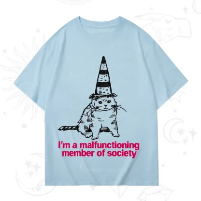 Purplehecate Social Anxiety Cat T-Shirt